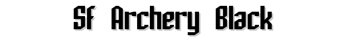 SF Archery Black font